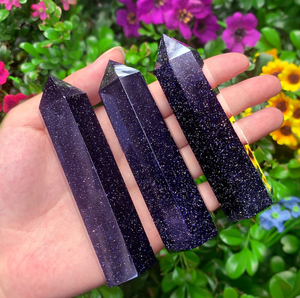 Torre de arenisca pulida azul de cristal natural, piedra curativa, punto de arenisca azul, varita de arenisca azul para Decoración - Product Image 3