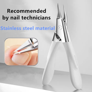 Flamia & jabz กรรไกรตัดเล็บสแตนเลสใหม่1ชิ้นเครื่องมือทำเล็บเท้าไม่สาด - Product Image 2