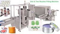 Machine de remplissage automatique à double buse avec tunnel de congélation - Ligne de production d'eye-liner et de crème avec pompe céramique servo