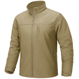 Chaqueta Softshell impermeable transpirable de tela simple lisa con función de calefacción con cierre de cremallera - Product Image 1
