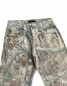 Pantalon de survêtement décontracté pour homme, coupe droite, en toile légère, style hip-hop, délavage moyen, 100 % coton, personnalisable avec logo, vente en gros - Product Image 4