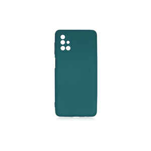 Coque de protection en silicone vert foncé pour Samsung Galaxy M51, compatible NXXA Mara, finition électro-plaquée, fabrication spéciale, douce - Product Image 1