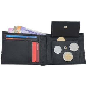 กระเป๋าสตางค์แบบพับสองพับของผู้ชายบางหรูหราปรับแต่งได้ตามต้องการมากที่สุดหนังสั้นธุรกิจใช้พวงกุญแจส่งเสริมการขายที่กำหนดเองได้ - Product Image 2