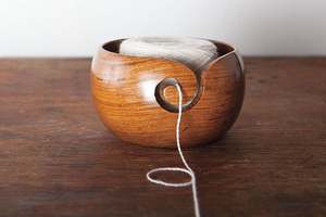 Best Seller Handmade Fashion Wooden Yarn Bowl with Holes for Hand Knitting-Eco-Friendly High Quality Price - Product Image 6