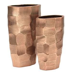 Jarrones de decoración para el hogar, Decoración de mesa hecha a mano de Color verde magnífico, florero de cristal, maceta de estilo moderno hecha a mano, personalizada - Product Image 1