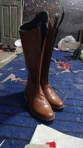 Botas de Montar a Caballo Largas Personalizadas CUSTOM SF 001 OEM con Logotipo Personalizado en Relieve, Estilo Ecuestre Occidental, Cuero Genuino, Accesorio de Moda para la Vida Diaria - Product Image 6