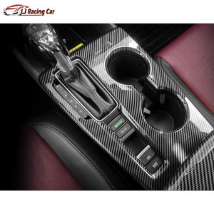 ABS Carbon Look kit interni per auto con controllo centrale portabicchieri adesivo per <span class=keywords><strong>Honda</strong></span> <span class=keywords><strong>Civic</strong></span> 11th Gen f1 FL1 RS 2022-2025 - Product Image 4