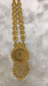 Fabricant indien bijoux de mariée à la mode pour mariage en turquie ensemble de collier long avec boucles d'oreilles pour femmes charme prêt à expédier - Product Image 4