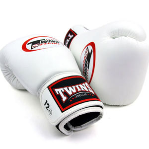 Weiße und Schwarze Klettverschluss OEM Design Twins Boxhandschuhe aus PU-Leder für Kampf und Sparring Twins OEM Boxhandschuhe - Product Image 2