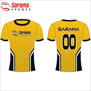 Camisetas de manga corta y pantalones con impresión por sublimación personalizada, camisetas de secado rápido de poliéster, venta al por mayor - Product Image 6