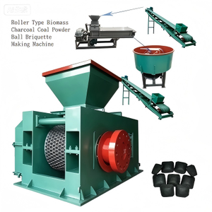 Machine de fabrication de briquettes de charbon de bois et de poudre de charbon de biomasse à rouleaux, haute efficacité, vente chaude - Product Image 1