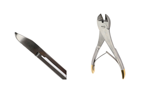 เครื่องตัดลวดหมุดออร์โธปิดิกส์18.5ซม. คีมตัดกระดูกสแตนเลสอุปกรณ์สำหรับผ่าตัดมาตรฐาน ISO - Product Image 3