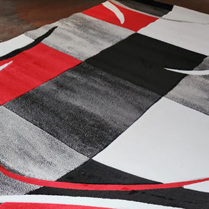 Alfombra Turca Moderna de Turquía, Tejida en Gaziantep, Hecha a Máquina, Jacquard, Resistente a las Manchas, de Pelo Largo para Uso Doméstico - Product Image 1