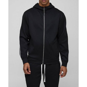 ชุดวอร์มเล่นกีฬาของผู้ชายเซต2ชิ้นเสื้อแจ็กเก็ตและกางเกงวิ่งสำหรับฝึกซ้อมเสื้อผ้าลำลองผ้าคอตตอน100% - Product Image 6