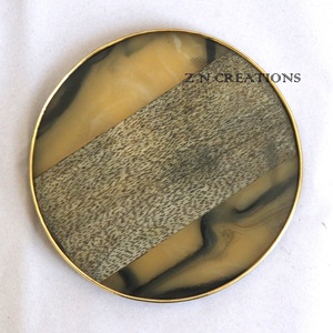 High Quality Custom Handmade Resin Marble Wooden Coasters MFD Manufacturer's <b>Mats</b> & Pads for Drinks - Product Image 6
