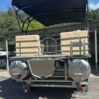 Offre Spéciale OEM disponible arc incliné Sport Look Design 15ft-19ft aluminium Center Console ponton bateau 80HP moteur hors-bord pêche