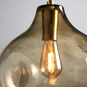 Lustre Minimaliste <span class=keywords><strong>pour</strong></span> Chambre à Coucher et Salon, Fabriqué en Usine, en <span class=keywords><strong>Verre</strong></span> Soufflé à la Bouche, Pendentifs, Longueur de <span class=keywords><strong>Suspension</strong></span> Réglable - Product Image 4
