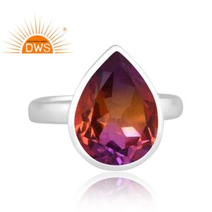 แหวนควอตซ์แบบซ้อนได้ทำจากเงินแท้คุณภาพดีได้รับการปรับแต่งได้สำหรับ925 - Product Image 3