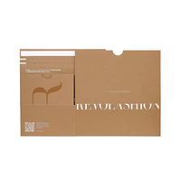 Boîte d'expédition postale personnalisée avec logo, bande adhésive et fermeture éclair - Emballage en carton facile à ouvrir pour l'e-commerce