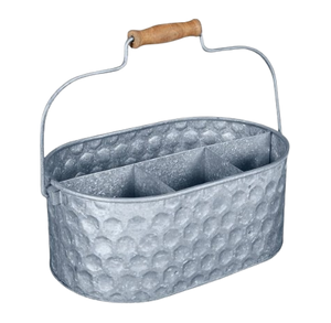 Caddy à outils galvanisé de style le plus récent Caddy de stockage galvanisé sur mesure avec poignée porte-ustensiles de cuisine - Product Image 1