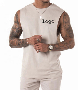 Wholesale OEM Custom Logo Men's Muscle Dry Fit Workout Tank Tops Custom Bodybuilding Gym Athletic <b>Stringer</b> Tops - Product Image 5