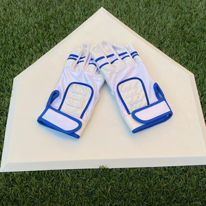 High Quality Customized Short Cuff Baseball & Softball Gloves Hot Selling White Red Color Combination Professional Batting Gear - Product Image 4