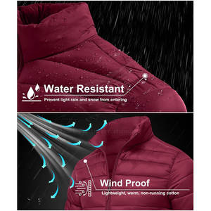 Veste matelassée de haute qualité, style streetwear, respirante, design personnalisé, logo sur le devant, service OEM, veste d'hiver - Product Image 2