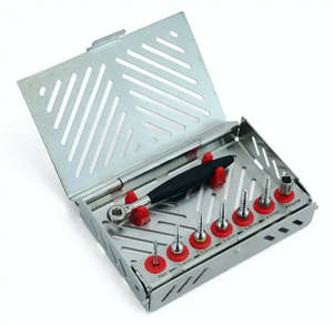 Kit d'implants dentaires universel Clé dynamométrique, tréphine, perceuses et extenseur osseux Instruments chirurgicaux - Product Image 5