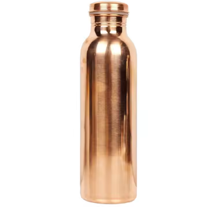 Nouveauté Bouteille d'eau potable directe unisexe de qualité supérieure en cuivre pur très poli avec isolation pour la cuisine - Product Image 1