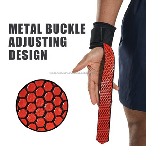 Printed 100% Cotton Weightlifting Straps Support Braces Wraps Belt Custom Logo <b>Webbing</b> Durable Non-slip - Product Image 3
