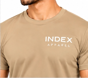 Ensemble de survêtement deux pièces beige pour homme, t-shirt à manches courtes col rond et pantalon imprimé lettres, décontracté - Product Image 5