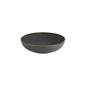Moderna y Elegante Tazón de Porcelana Gris Oscuro de 17 cm Hecho a Mano con Diseño de Estaciones - Product Image 1
