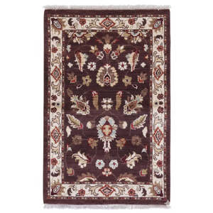Tapis noué à la main, unique en son genre, de Peshawar et de Khotan, 2'0 x 2'0, Pes_Kho_214 - Product Image 1
