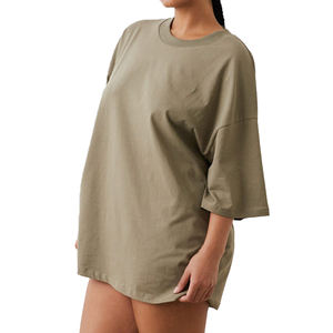 Customized Over Sized Short Sleeve T Shirts Ladies High Quality Crew Neck Loose Fit Tee Shirts Lightweight Baggy T Shirts Girls - Product Image 2