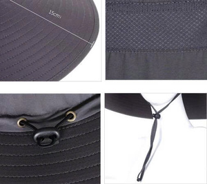 Sombrero de pesca de ala ancha transpirable protección solar efectiva moda plegable para hombres y mujeres 2025 - Product Image 4