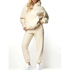 Ensemble de survêtement sportif 2 pièces pour femme avec logo personnalisé, écologique, grande taille, séchage rapide, léger, vêtements de fitness, survêtement de sport - Product Image 3