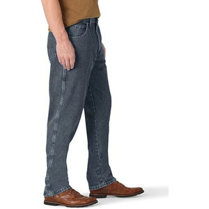 Haute qualité hommes Hip-Hop surdimensionné jean jambe large Baggy couleur unie Flare pantalon lâche coton été Style formel jean pantalon - Product Image 2