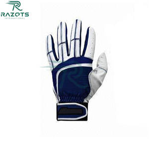 ถุงมือตีเบสบอลสำหรับเล่นกีฬาทนทานหนังแท้โลโก้ OEM - Product Image 6