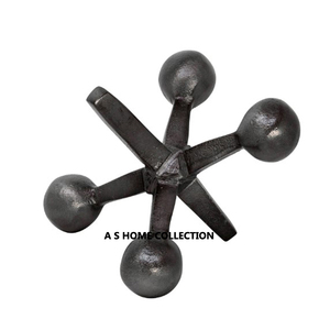 Nouveau Design Fer Métal Base En Bois Forme Ronde Blanc Imprimé Sculpture Élégant Look Moderne Maison Décorative - Product Image 6