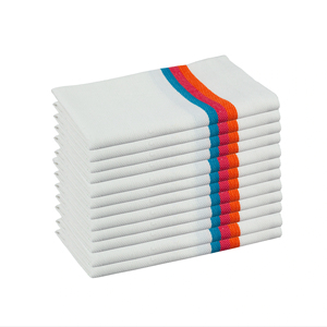 Toalla de cocina tejida con hueso de arenque de algodón reciclado de secado rápido - Product Image 1