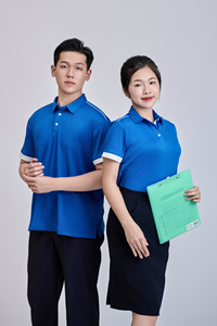 Men's Solid Short Sleeve 200g Contrast Collar Button for <b>Shirt</b> <b>Royal</b> <b>Blue</b> Polyester Knit Wrinkle-Resistant Casual - Product Image 4