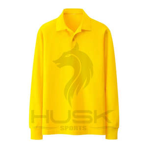 2023 OEM Premium Office Wear Color manga completa verano liso Slim Fit Polo camisetas al por mayor moda Polo camiseta - Product Image 3