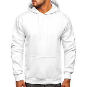 Sudadera con capucha en blanco personalizada al por mayor, Jersey polar OEM para hombre, ropa de calle, Sudadera con capucha de peso pesado de gran tamaño con estampado bordado personalizado - Product Image 4