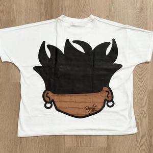 T-shirt Hip Hop surdimensionné unisexe sans couture, coupe carrée, épaule tombante, t-shirt court pour vêtements urbains et décontractés - Product Image 6