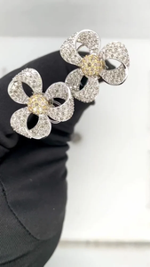 H.a. impex แฟชั่นผู้หญิงต่างหูเพชรแท้ที่กำหนดเองเป็นกลุ่มเครื่องประดับที่ดีต่างหูขายส่งดีหมั้นแต่งงานเครื่องประดับของขวัญเครื่องประดับแฟชั่น - Product Image 3