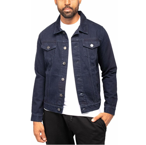 Chaqueta vaquera transpirable informal con estilo para hombre de otoño e invierno, diseño deportivo ajustado, patrón de letras, cierre de cremallera, procesamiento teñido - Product Image 3