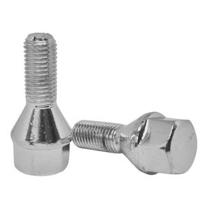 Emblemax K2101 Juego de pernos de rueda de acero para GM/RN/VOLW 19 M12X1.5 Juego de 4 piezas con acabado cromado - Product Image 1