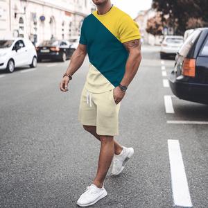 Vêtements de sport d'été Factory Direct Sets Survêtement surdimensionné Ensemble pour hommes Shorts décontractés Vêtements de mode pour hommes Top T-shirt Suits - Product Image 3