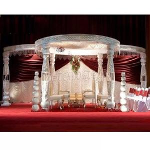 Mandril de fibra de cristal para decoración de bodas, pilares de botella blanca para eventos de boda, Maharani - Product Image 1