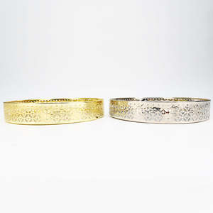 Bandeja Metálica Decorativa para Servir con Borde Calado para Hogar, Hotel, Restaurante, Regalo de Boda, Exhibición, Uso Duradero, Venta al por Mayor - Product Image 5